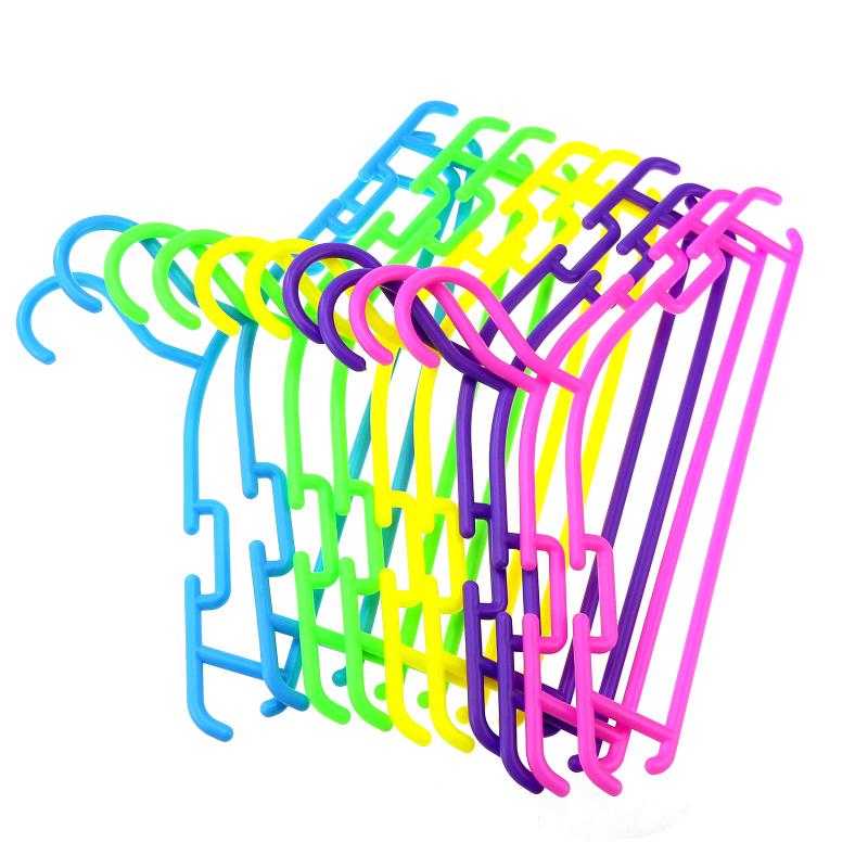Cintres pour vêtements de bébé, 10 pièces, supports flexibles, exposition de vêtements en plastique pour enfants, cintres pour enfants, organisateur non marqué, maison