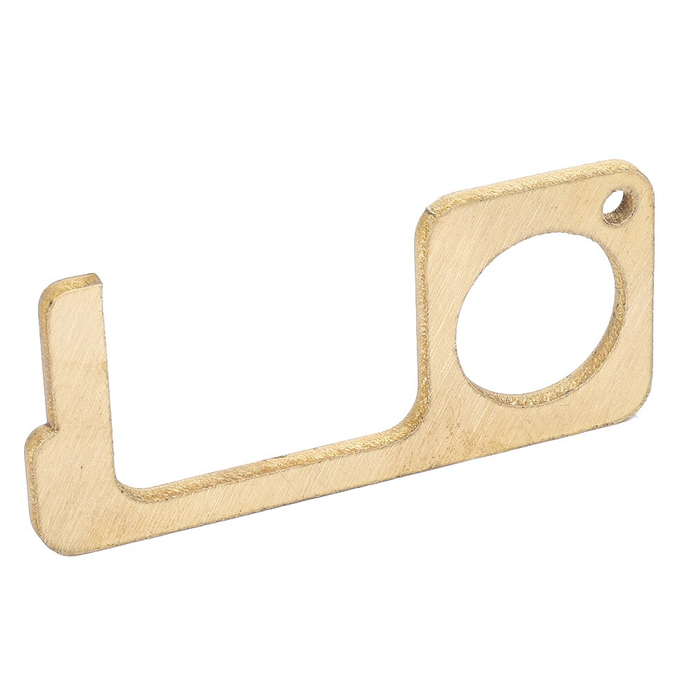 Key Door Opener Key Door Handle Opener Golden Anti-Contact Brass for Public Places Elevator Handle Open Key