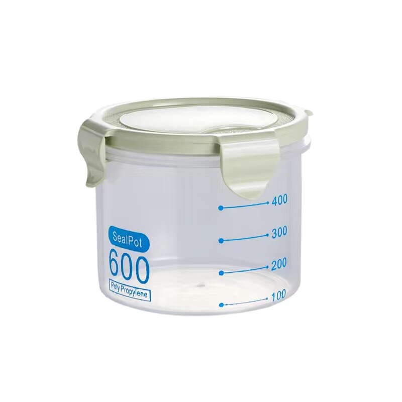 Children's Containers For Powder Baby Food Storage Snacks Cereals Container Mixture Preservation Box Kids Organizer Box Bpa Free: Green 600ml