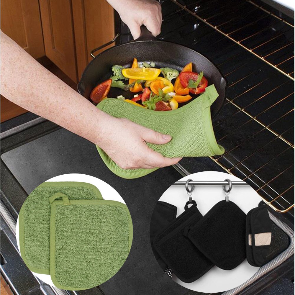 Multipurpose Katoen Pannenlap Koken Vierkante Pannenlappen Hittebestendige Pads Tafel Placemat Keuken Tool Bakken Accessoires