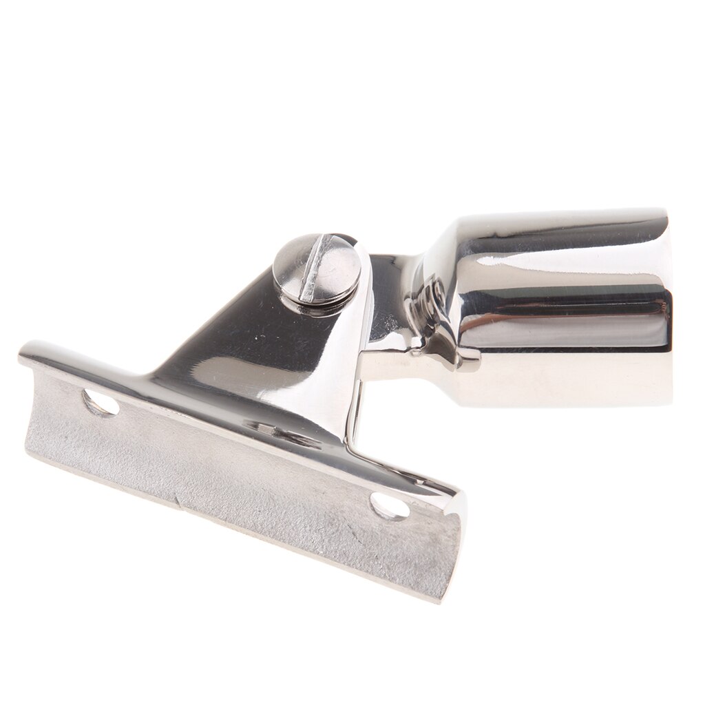 Mirror Polished Stainless Steel Deck Hinge Mount Bimini Top Cap Tube 3/4 inch