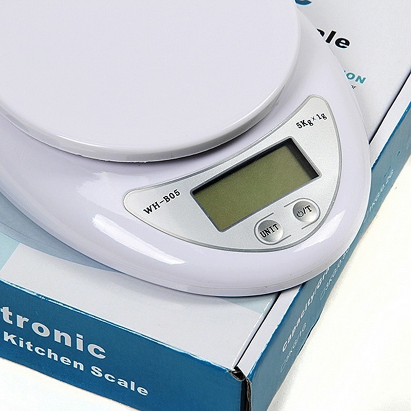 Elektroninen digitaalinen keittiö ruokavaaka 5kg 5000g/1g digitaalinen vaaka keittiöruokaruokavalio postivaaka paino vaaka tasapaino