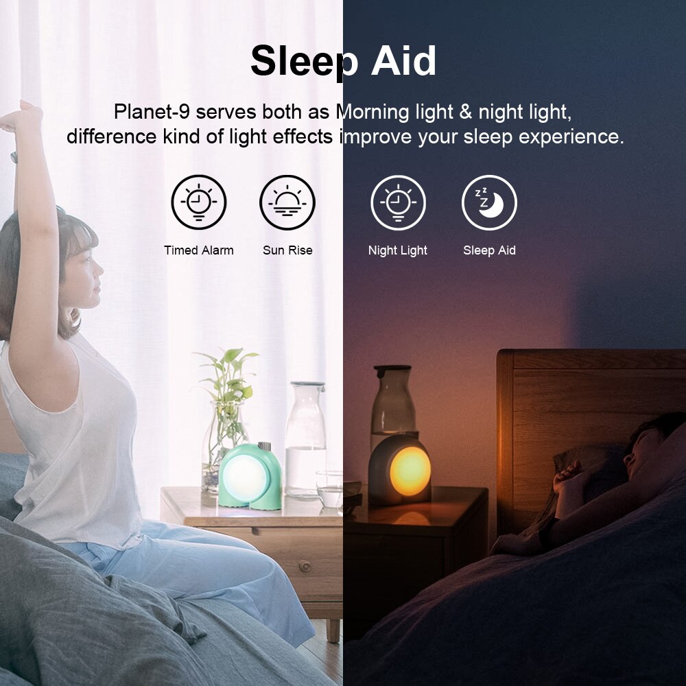 Divoom Planet-9 LED Light Effects Decorative Mood Lamp with Programmable RGB , Neon Light Atmosphere Bedside Lamp, Music Control