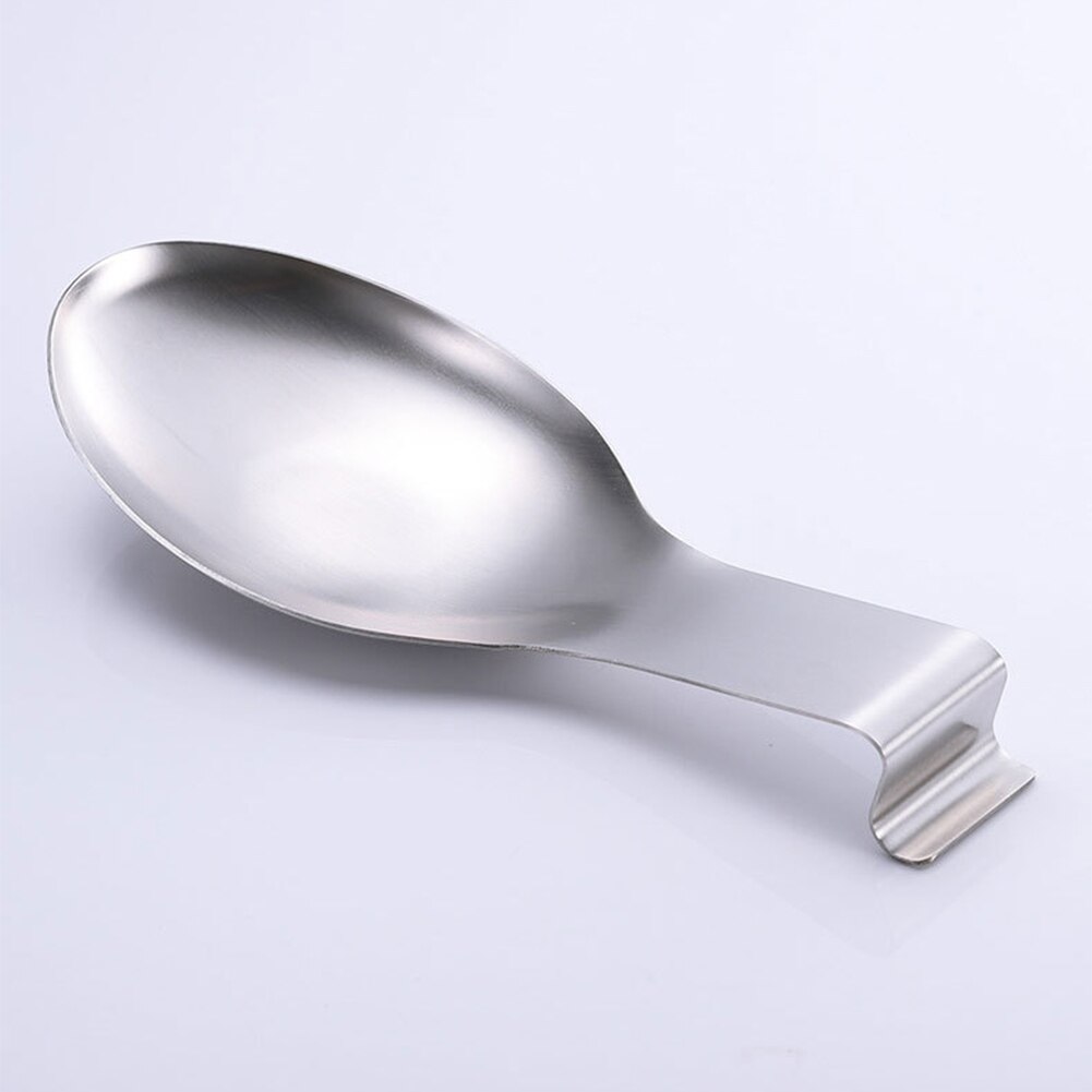 Wall Hanging Home Brushed Finish Kitchen Storage Stainless Steel Dishwasher Safe Desktop Spatula Holder Spoon Rest Rustproof