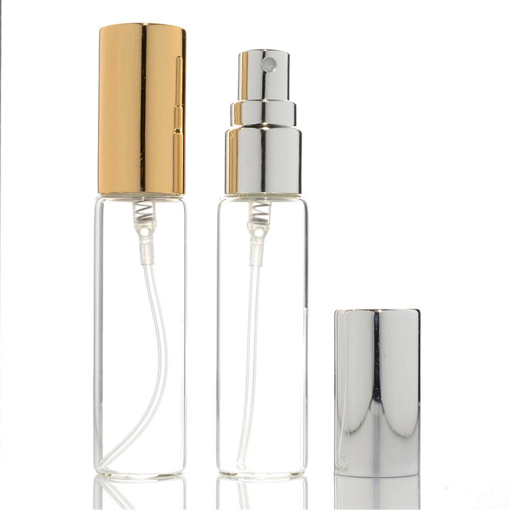 10ml bærbar mini glas genopfyldelig parfume flaske med forstøver tomme kosmetiske beholdere med sprøjte til rejse 1 pc