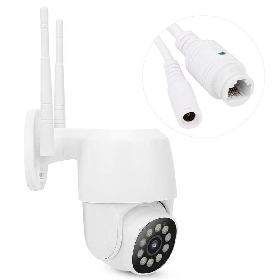 2 Way Camera Security Camera Outdoor Wireless WIFI 360 Degree Dome Panoramic Monitor Power Adapter AC 100V‑240V