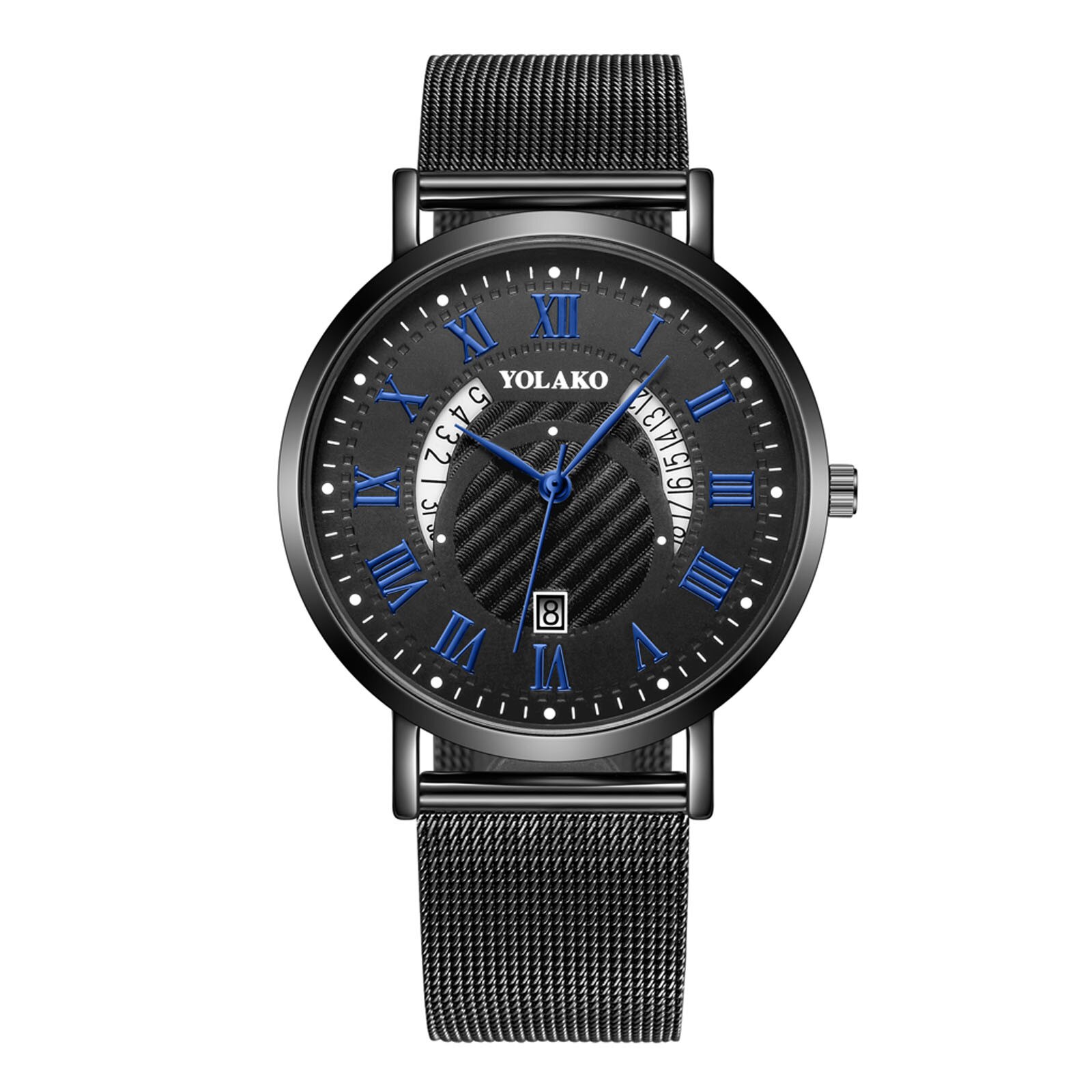 Otoky Minimalistische Mannen Horloge Romeinse Mannen Casual Quartz Horloges Heren Glas Roestvrij Stalen Mesh Band Horloges Sport Reloj: A