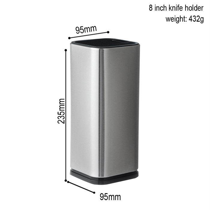 8 Inch Knife Holder Stainless Steel Kitchen Knives Block Stand Chef Knife Storgae Box Rack Knives Organizer Knife Kitchen Tool
