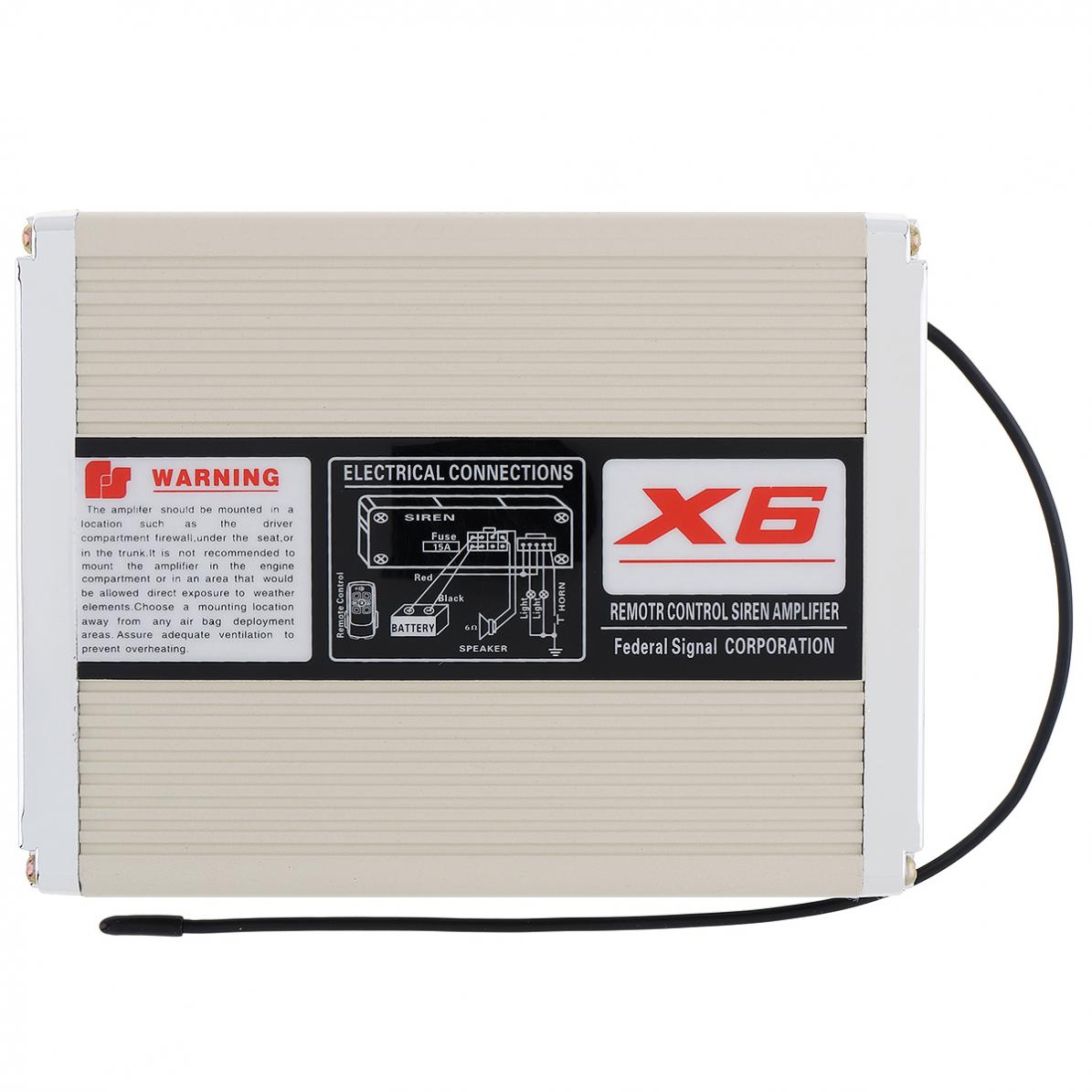 200W 18 Tones Warning Alarm Siren Horn Speaker MP3 System Remote Host Box Suitable for Car