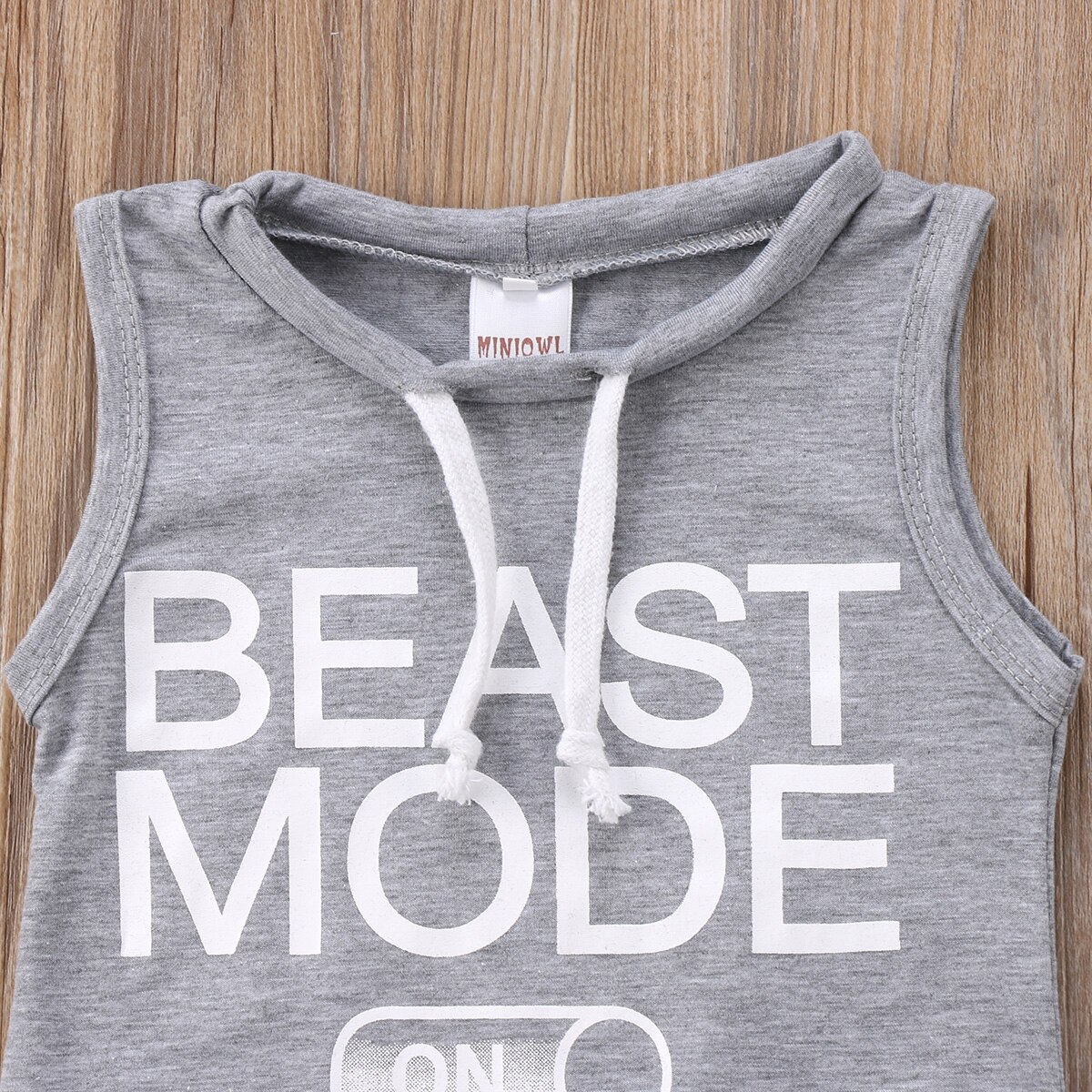 Emmababy Zomer Kids Baby Boy Romper Mouwloze Cool BEAST MODE OP Gedrukt Romper Losse Jumpsuit Speelpakje Outfits Kleding