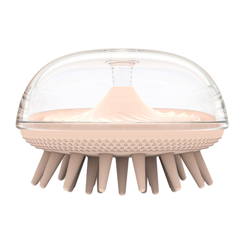 Ronde Kwallen Vorm Haar Shampoo Borstel Siliconen Haren Luchtkussen Acupunt Hoofd Hoofdhuid Massage Scrubber Schoonmaken Wassen