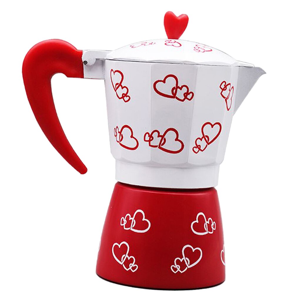 Kaffekande dobbelt aluminium kedel moka latte kande med infusionsenhed, velegnet til gas-, elektriske og keramiske komfurer: 3 kop