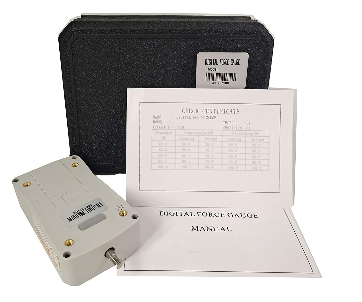 Portable Force Meter with Real Time Peak Four Units First Gravity Acceleration Range 2N