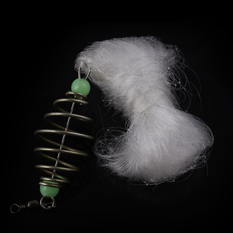 Filet de pêche multi-tailles, maille lumineuse, de matériel, en cuivre, pour printemps