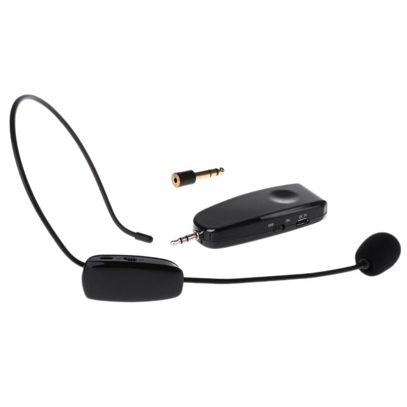 UHF Wireless Microphone Head-wear Mic for Voice Amplifier Computer