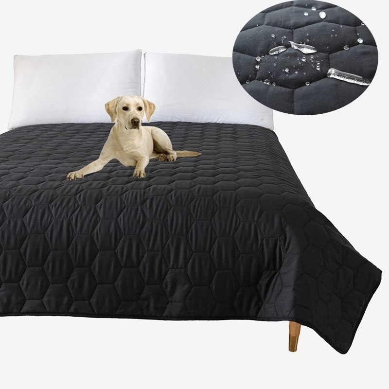 Waterproof Pet Mattress Cover Washable Bed Cover Queen King Size Urineproof Pad Mat Blanket Breathable Quilted Bedspread 5 Color
