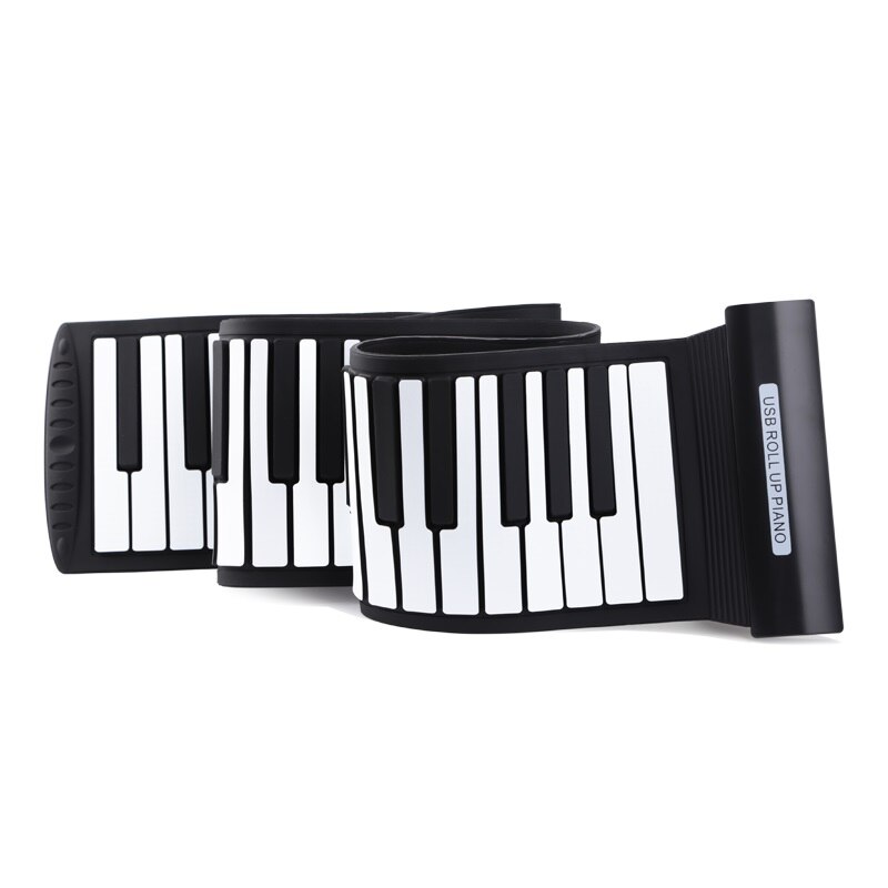 Oprolbare piano 88 toetsen karaoke siliconen elektronisch keyboard zonder luidspreker
