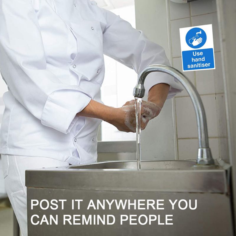 15x20cm Toilet Waterproof PVC Sticker Signs For Dressing Room In Public Places Bathroom Reminder Stickers