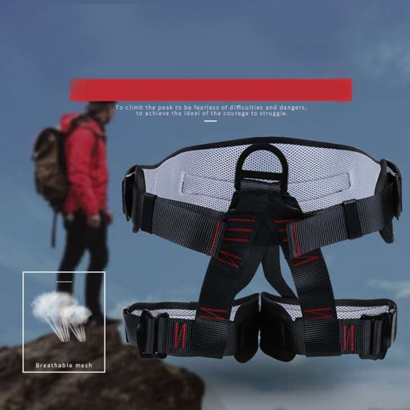 -Tree Climbing Gear Adjustable Thickness Climbing Harness Half Body Harnesses for Fire Rescuing Caving Rock Climbing