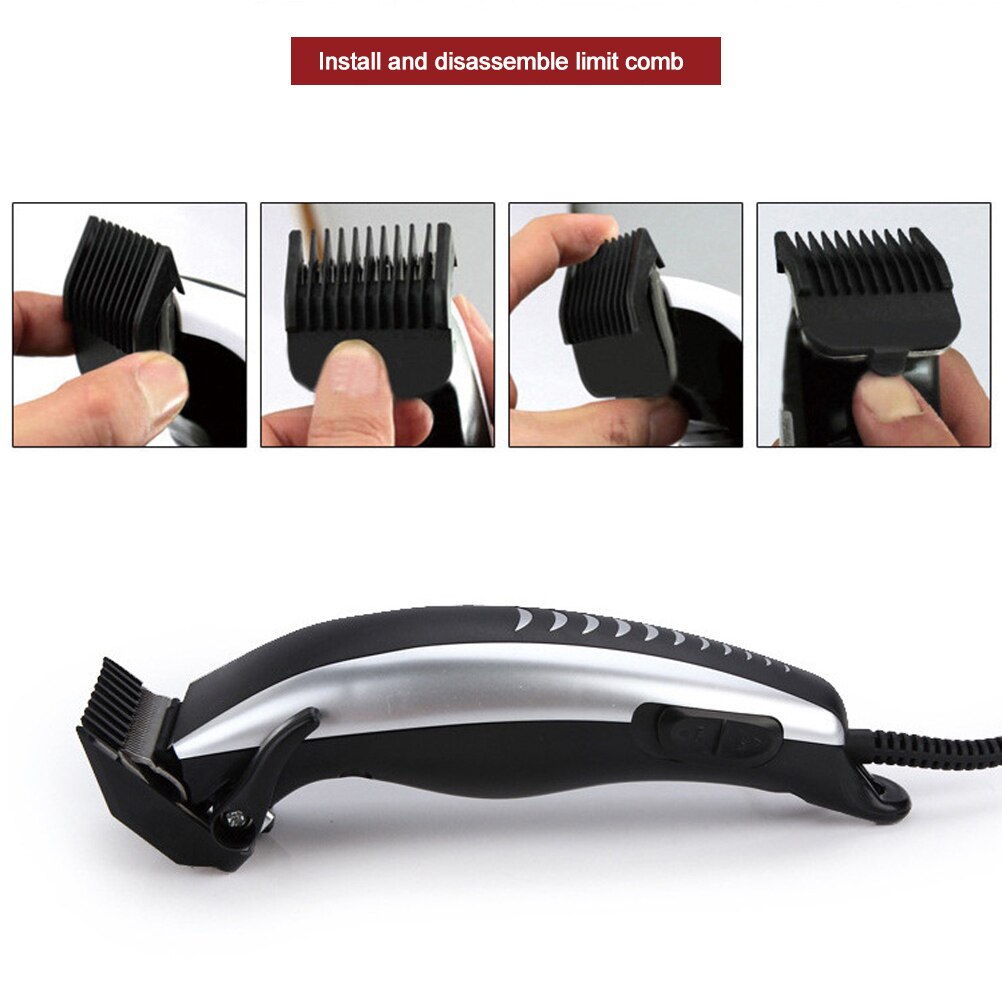 Tondeuse professionnelle électrique pour hommes, rasoir personnel pour coupe de cheveux et barbe à faible bruit