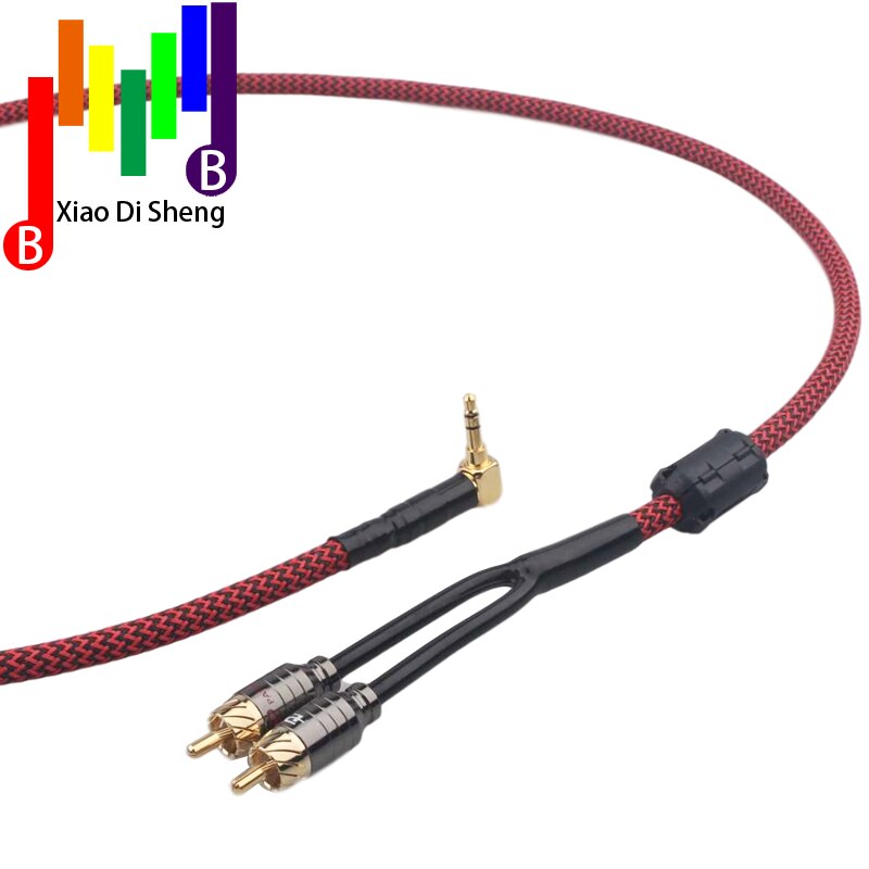 RCA Kabel HiFi Stereo 3,5mm zu 2RCA Audio Kabel AUX RCA Jack 3,5 Y Splitter für Verstärker Audio Hause theater Kabel RCA