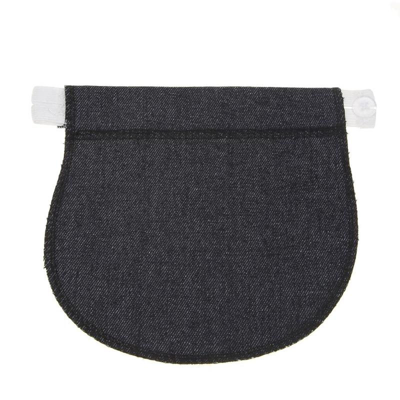 1 stk barsel graviditet linning bælte justerbar klud elastisk talje extender bukser til dropshipper brugt kunst håndværk syning: Mørkeblå