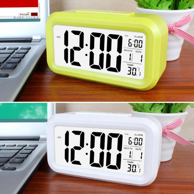 Horloge numérique et électronique | Horloge de Table, luminosité réglable, tendance, horloge murale suspendue, avec câble USB