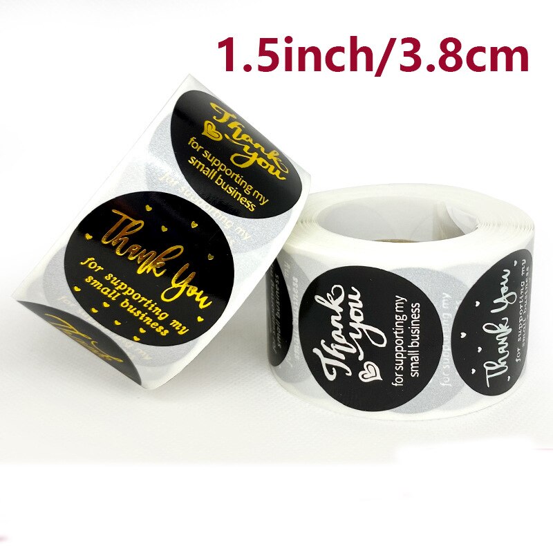 50-500 stuks Nieuwe Dank U Ondersteunen Mijn Business Stickers