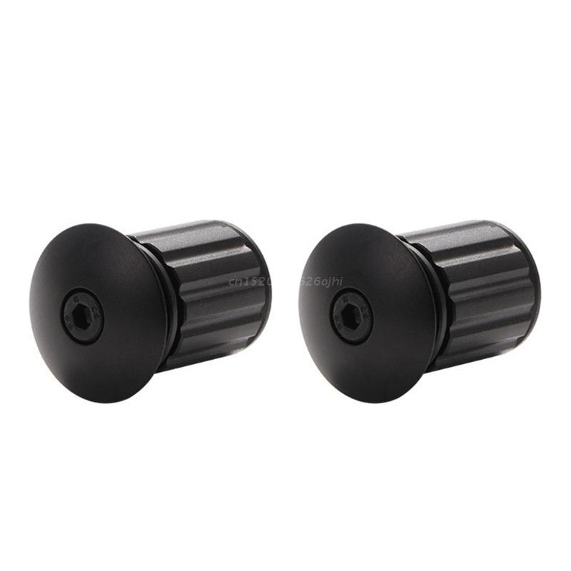 1 Paar Stuur Mtb Road Fiets Stuur End Pluggen Ultralight Handgreep Bar End Stoppers Fiets Accessoires: Black