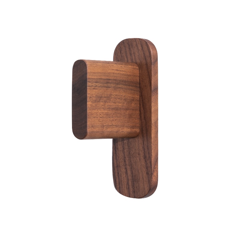 thumbnail: Raico Hoofdtelefoonstandaard – Minimalistische Houder Van Walnotenhout En Metaal, Met Opslagbasis, 30 Cm Hoog