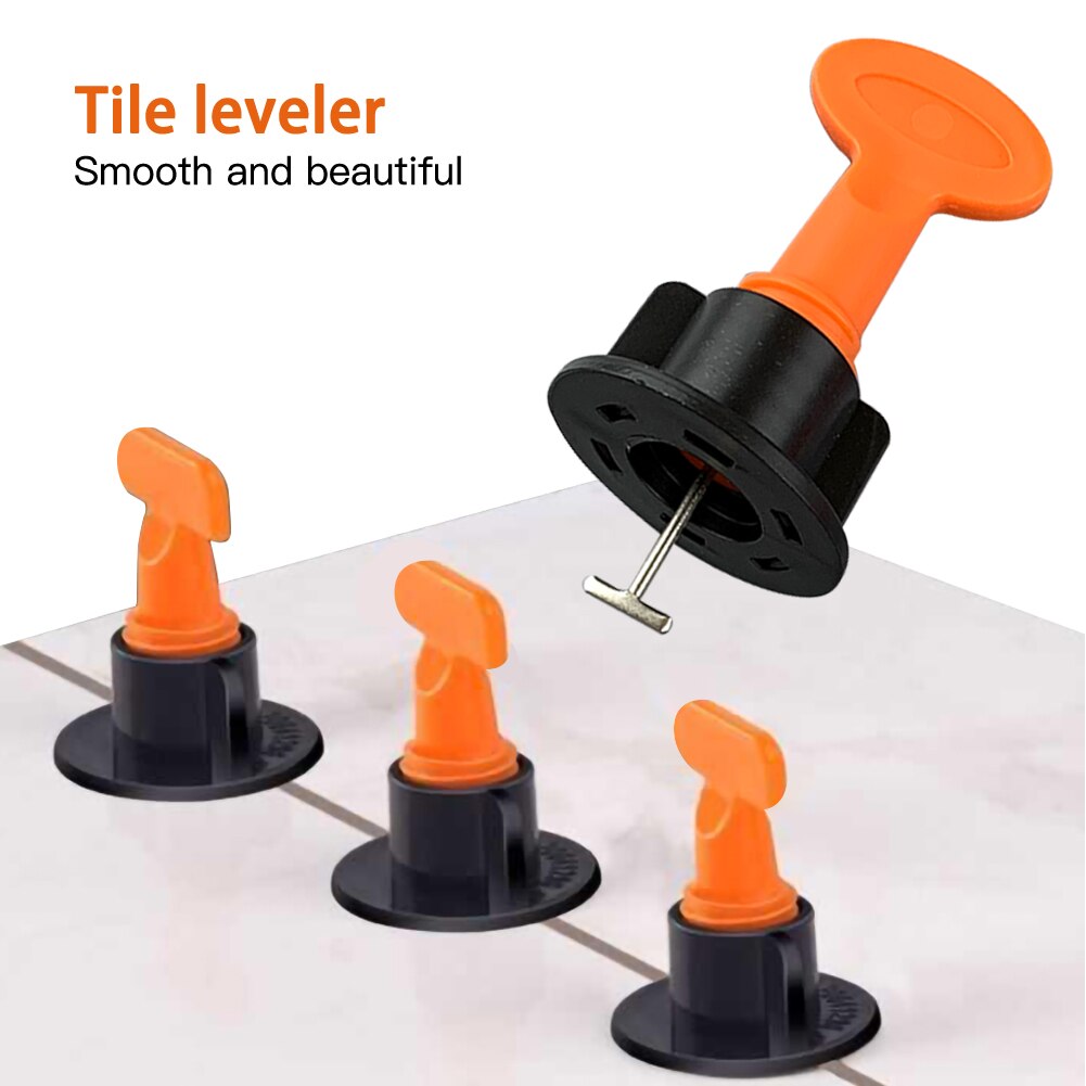 50Pcs Alignment Tile Leveling Wedges Tile Spacers System Flat Ceramic Leveler for Floor Wall Construction Tools Locator