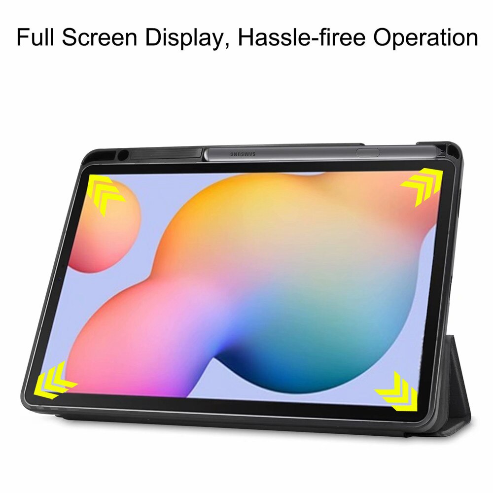 iBuyiWin Soft Silicone Smart Case for Samsung Galaxy Tab S6 Lite 10.4 SM-P610/P615 Tablet Capa Cover With Pencil Holder Funda