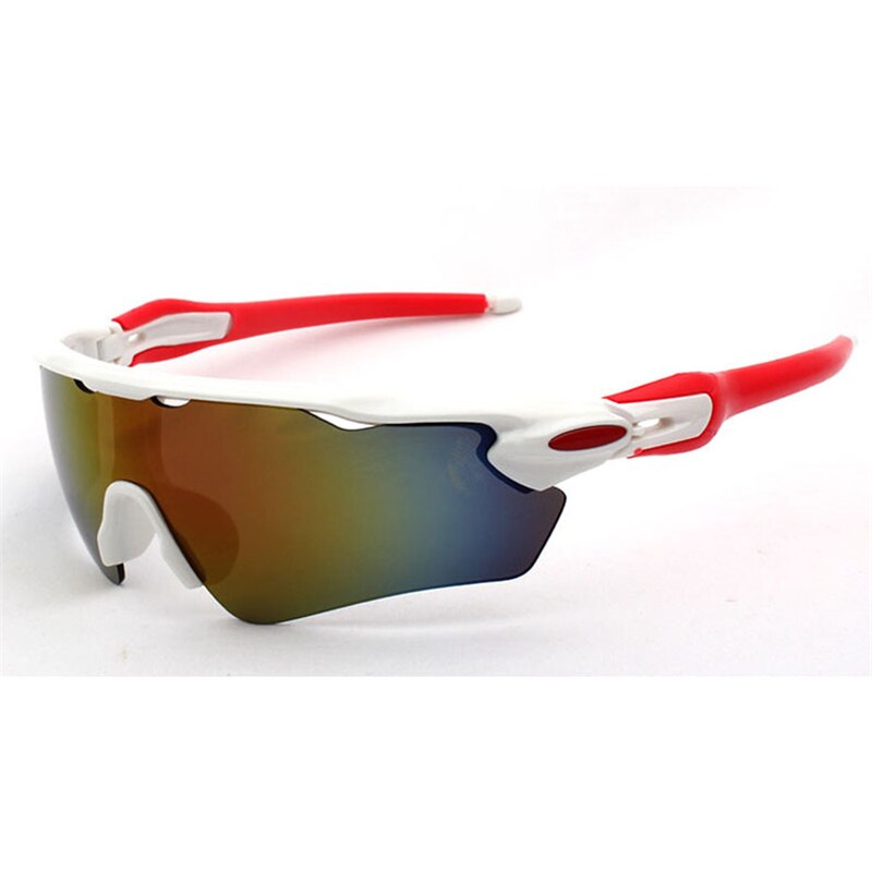 Sport Zonnebril Winddicht Goggle UV400 Fietsen Running Rijden Vissen Golf Honkbal Softbal Wandelen Bril Eyewear: White
