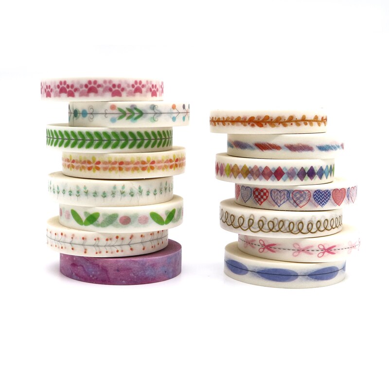 1Pcs Diy Galaxy Flower Tape Decoration Roll Diy Washi Decorative Sticky Paper Masking Tape Self Adhesive Tape Scrapbook Tape