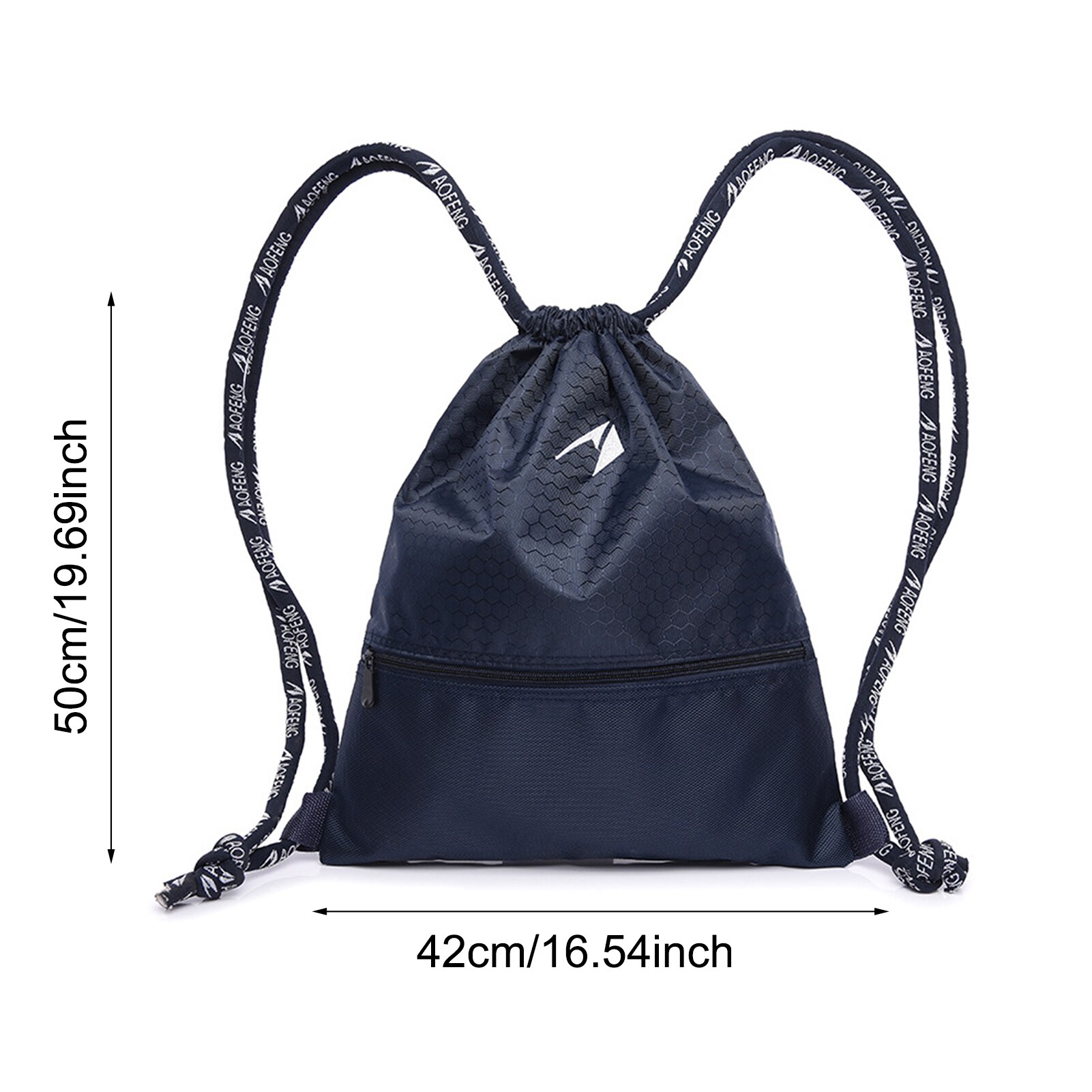 Basketball Football String Drawstring Large Space Backpack Rugged Durable Gym Pouch Gym Tote Bag School Sport Shoe Zipper Bag #W