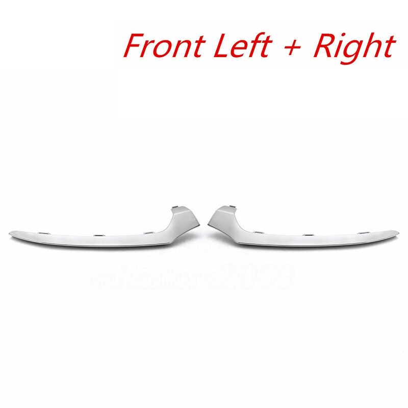 2Pcs Front Lower Bumper Chrome Trim Molding for Mercedes W205 C-Class 2058851374 2058851474