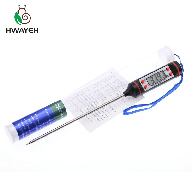 Thermomètre à viande numérique, sonde numérique pliable en acier inoxydable, cuisson BBQ, viande, dinde