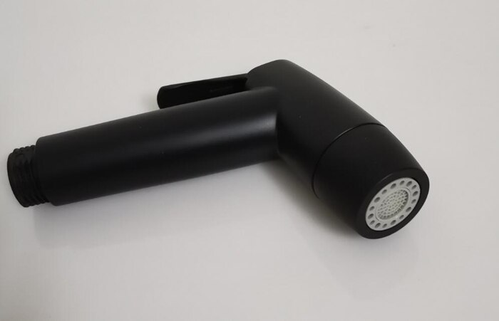 Svart bidé toalettspruta hygienisk duschkran bidéer badrum handdusch väggmonterad kran badrumstillbehör: Bara bidé