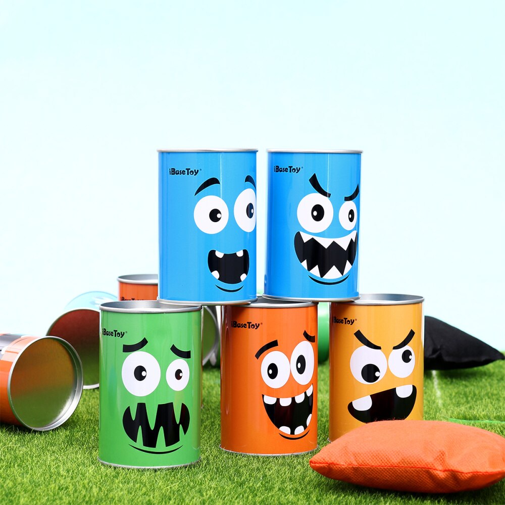 IBASE 10 Pcs Carnival Bean Bag Can Toss Game Set Circus Party Game For BBQs/Kids Birthday Parties
