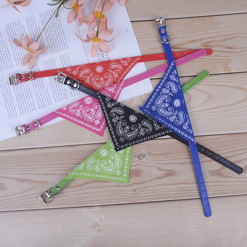 Pañuelo ajustable para cachorros, Collar para perro y gato, accesorio para bufandas para gatos y perros pequeños, negro, rojo, azul, rosa y púrpura