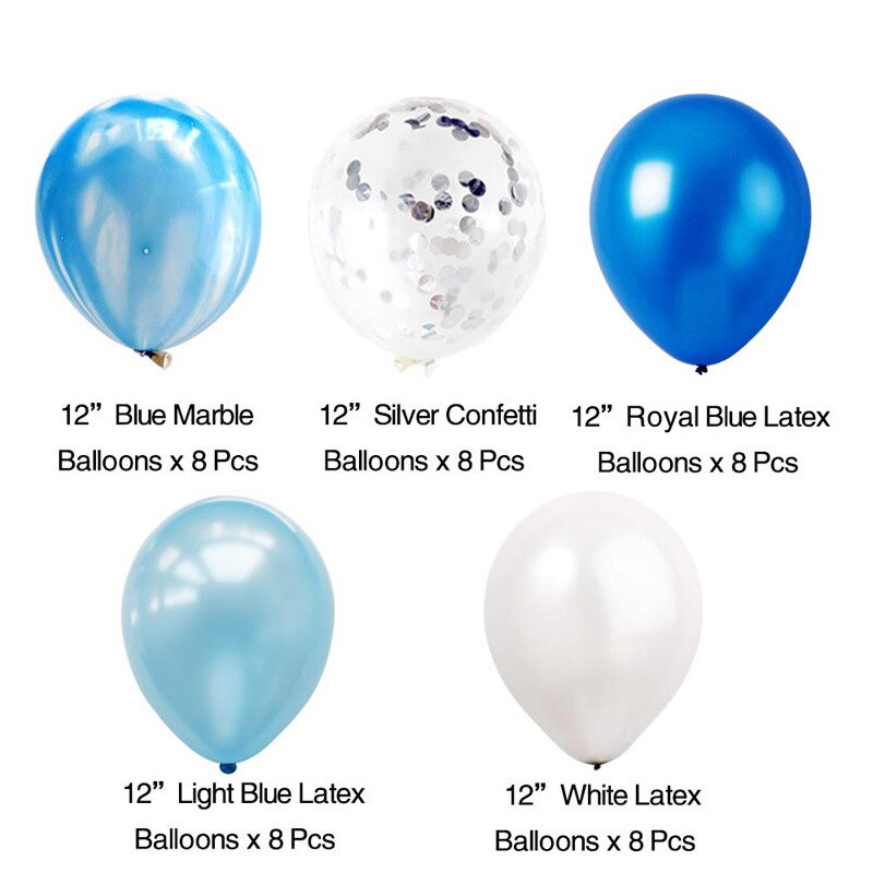 40 Uds globo de mármol de látex multicolor, decoraciones para de cumpleaños, boda, Baby Shower, globos de confeti de oro rosa de 12 pulgadas