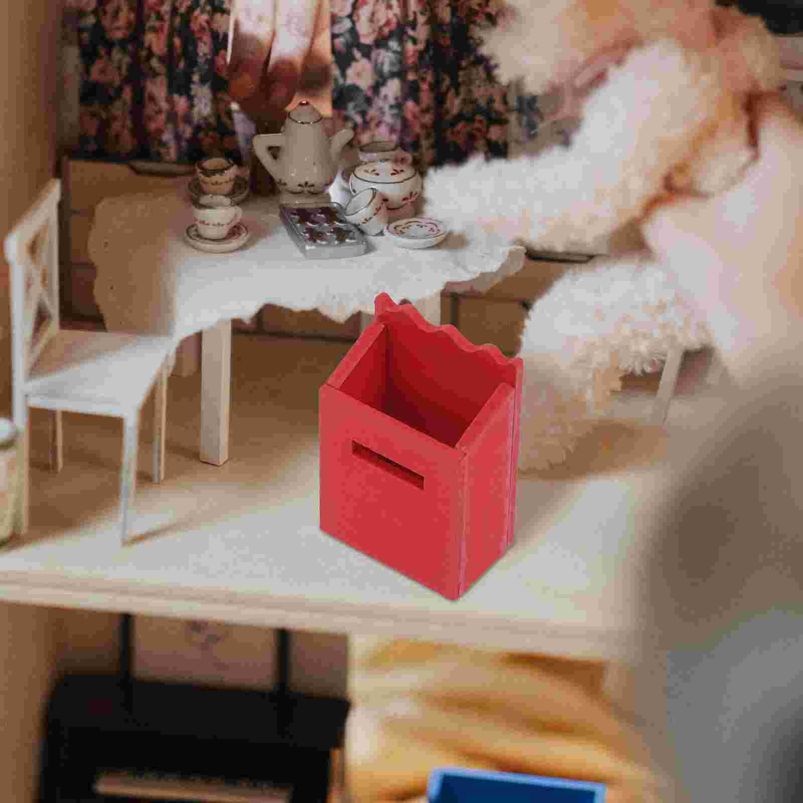 2 Stuks Mini Huis Mailbox Diy Versiering Mini Meubels Model Miniatuur Mailbox