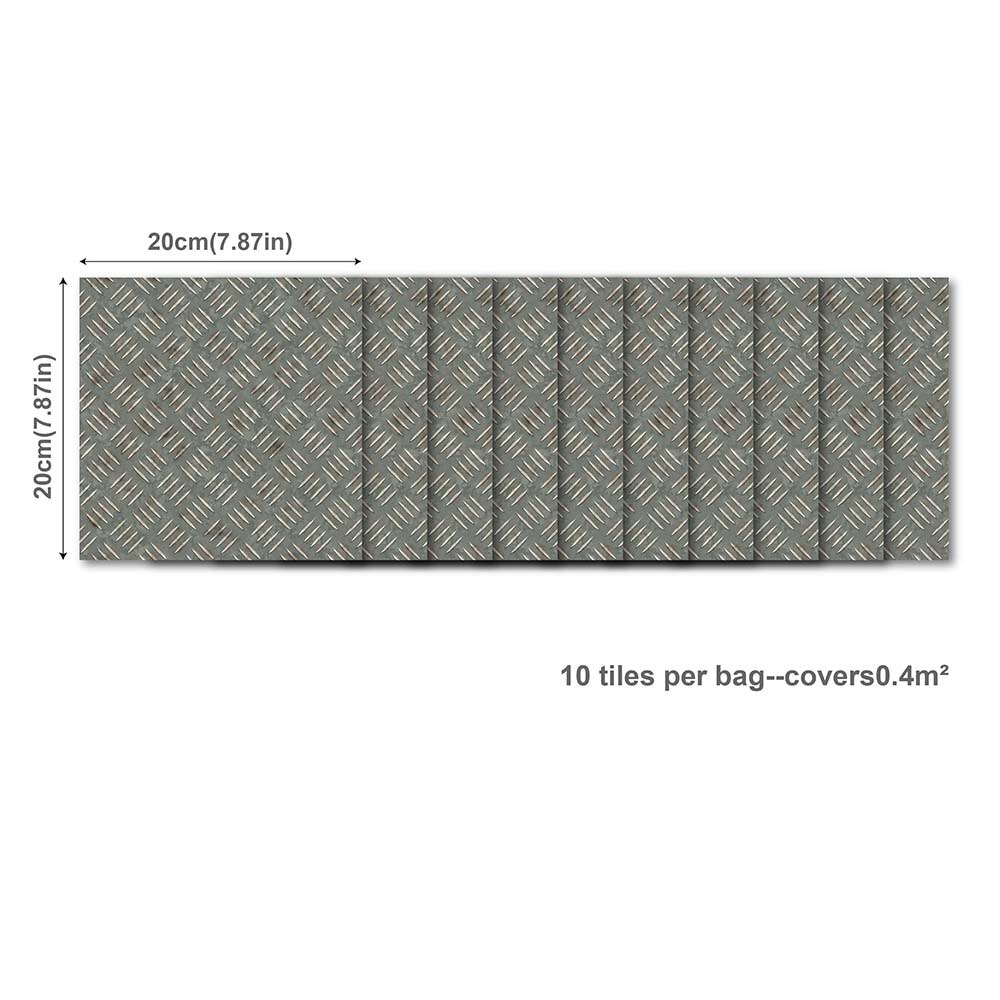 Mosaic Tile Sticker Self-Adhesive Waterproof Anti-Oil DIY Mural Wllpaper 10pcs PVC Vinyl Wall Tile Home Decoration