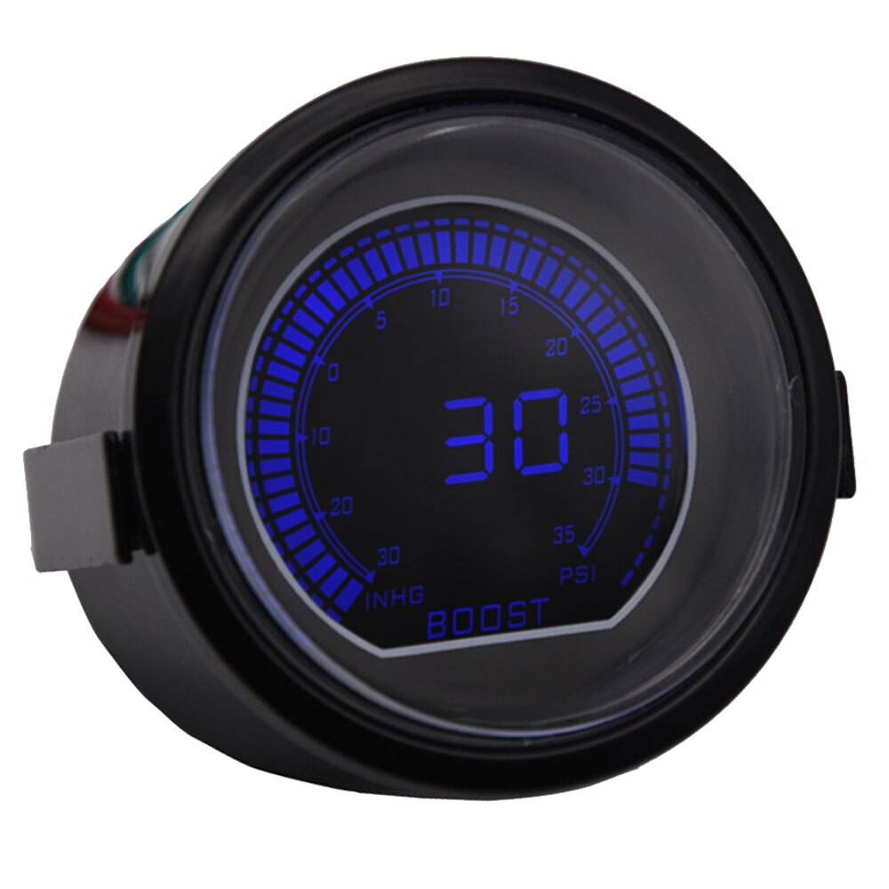Digital 2 "52mm Turbo Manometer Auto Turbo Schub Messgerät PSI Wasser Temp Öl temperatur Öl Manometer Voltmeter Meter