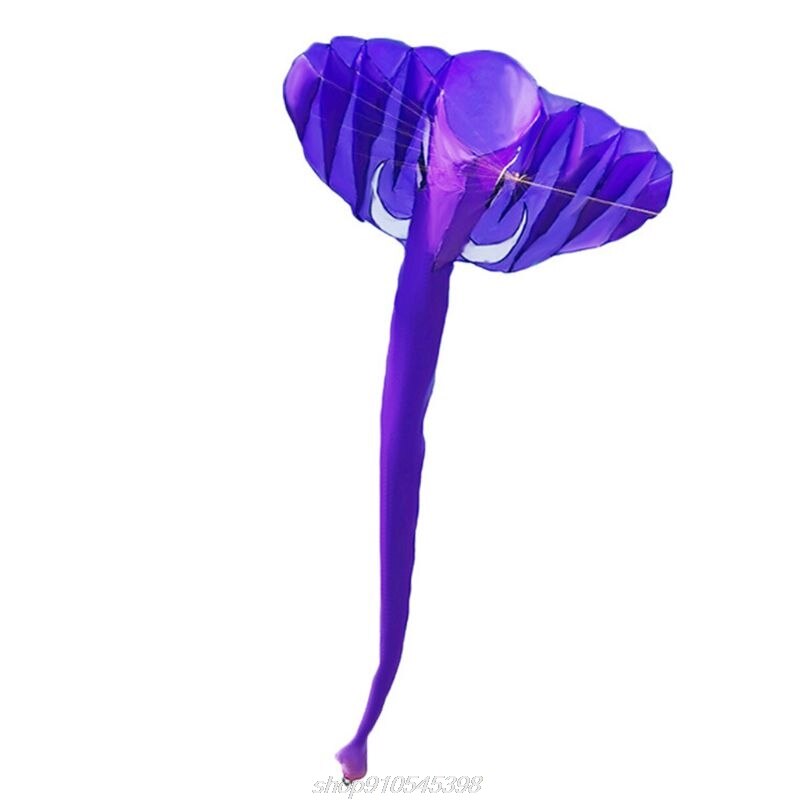 Elephant Kite - Large Frameless Soft Parafoil for Family Outdoor Sports