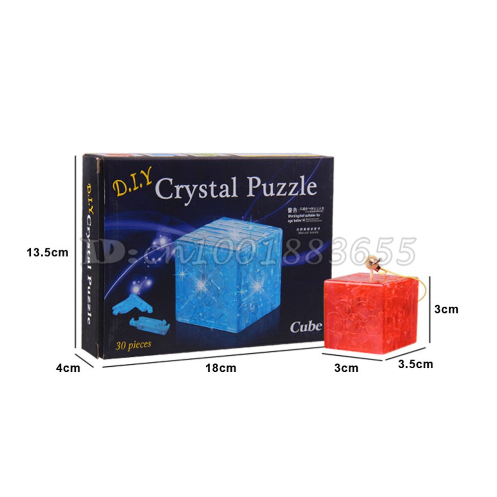 -selling de magie van vervorming 3d stereoscopische kristal puzzel. vechten plastic voor kinderen educatief speelgoed