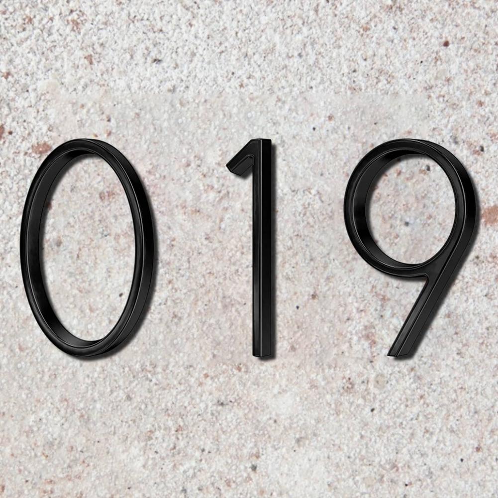 Floating House Number Modern Mailbox Numbers For Yard Street Easy-to-Read Font Non-rusting And Premium Used In Houses Gardens