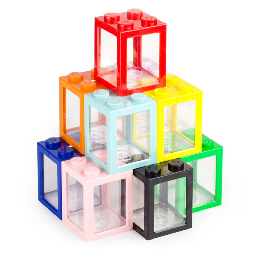 USB Mini Fish Tank With LED Lamp Light Small Aquariums Stackable Rumble Fish Cylinder Tool Supplies