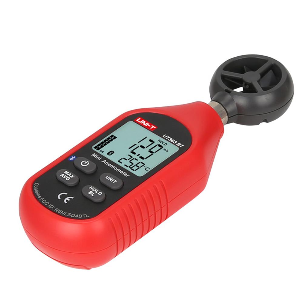 UNI-T UT363BT Bluetooth Digital Anemometer UT363 LCD Backlight Wind Speed Measurement Temperature Tester CA