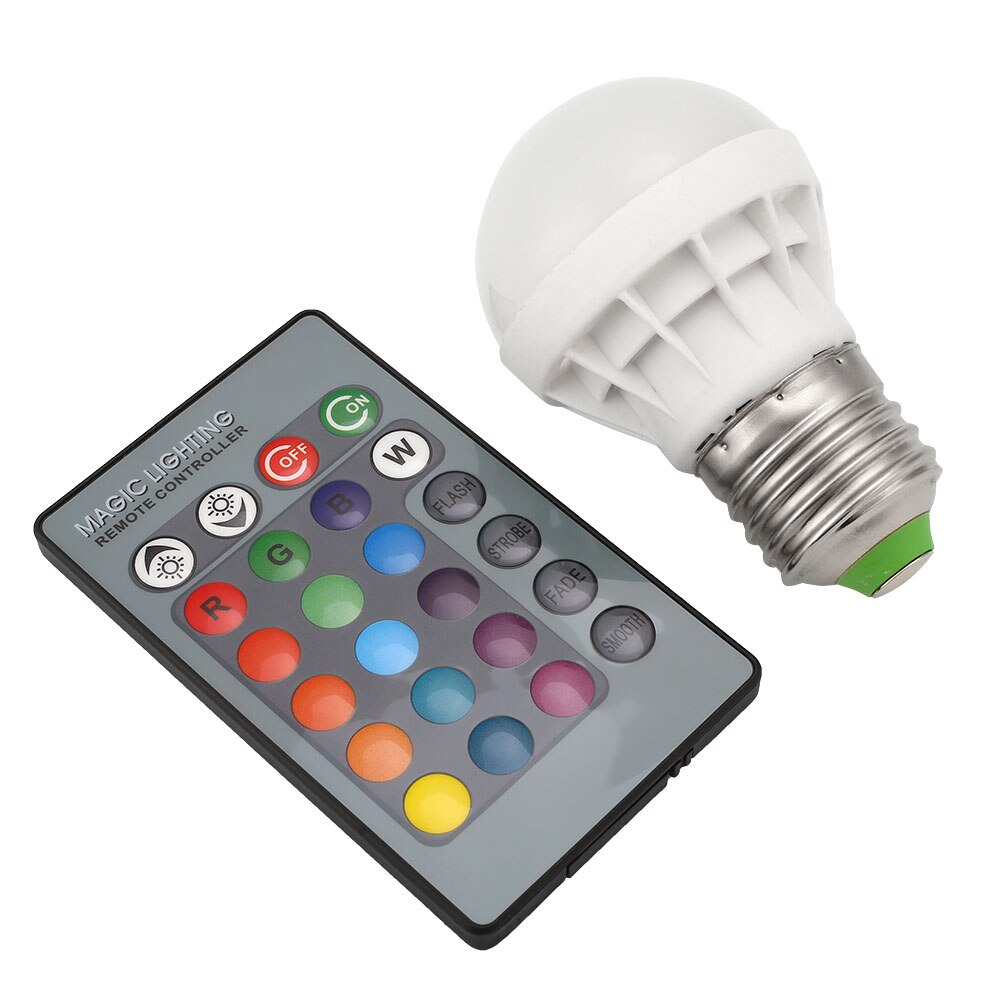RGB E27 3W IR 85-265V AC Lamp Verlichting LED 13 Kleuren Bluetooth Muziekspeler Afstandsbediening RC Lamp